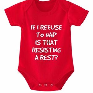 Red Baby Infant Toddler Onesie Perfect Shower Gift For Police Officer or Cops